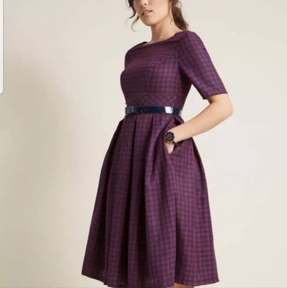 Modcloth Dresses & Skirts - Women's size Xlarge mod cloth plaid dress